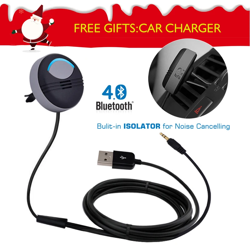noise cancelling 2016 latest version AUX bluetooth car kit