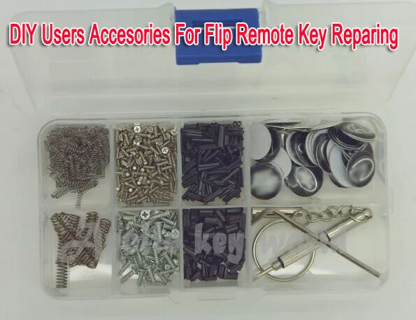 DIY аксессуары для складных дистанционных ключей ремонтных винтов штифтов пружин