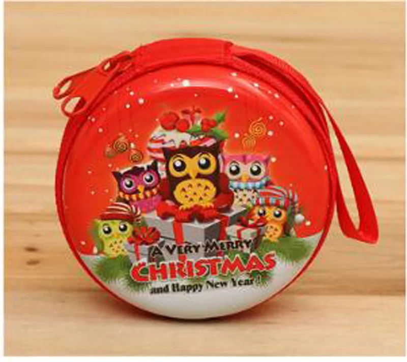 Мини-коробка на молнии с подвеской рождественскую елку новогодние подарки для