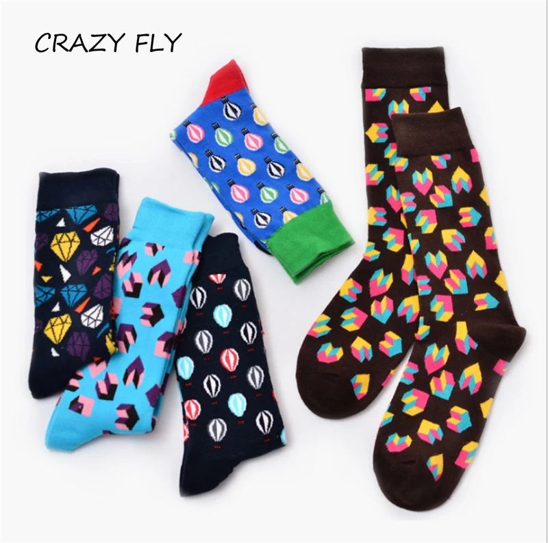 Новинка 2020 классические женские носки CRAZY FLY с воздушным шаром повседневные