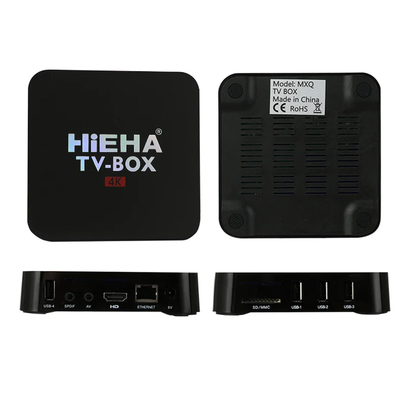 Hieha Android 6.0 TV Box rk3229 4 ядра 1.5 ГГц Smart 1 ГБ 8 К HD WIFI Коди Декодер каналов кабельного