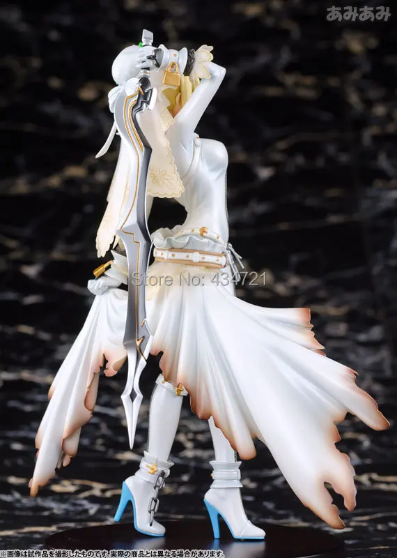 Горячая Аниме игра Fate Extra CCC Saber Altria Pendragon свадебное платье сексуальное 9 &quotПВХ