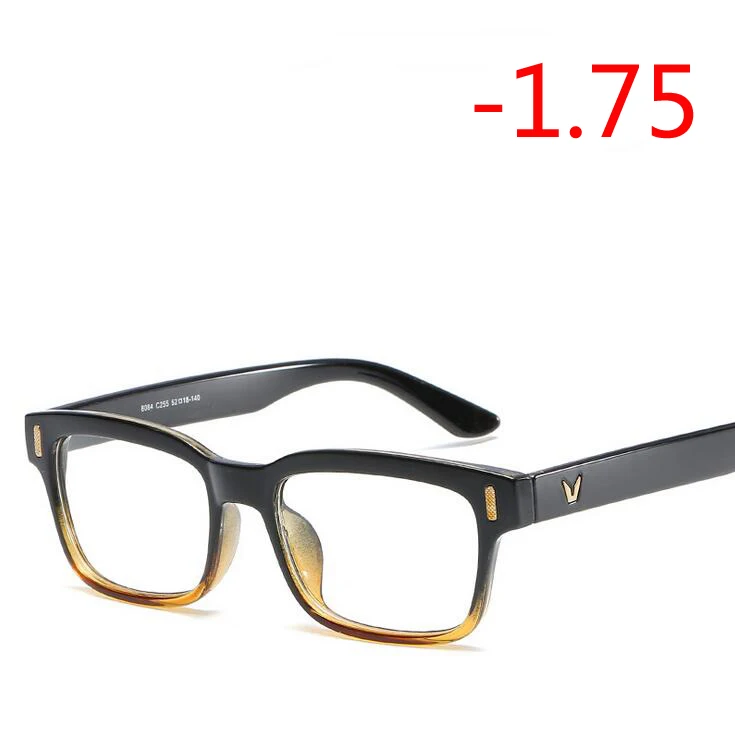 Myopia 175 0,5-0,75-1,0 до-6,0 очки по рецепту 1,56 асферические линзы близорукость очки для унисекс литературных студентов диоптрий очки - Цвет оправы: Myopia 175