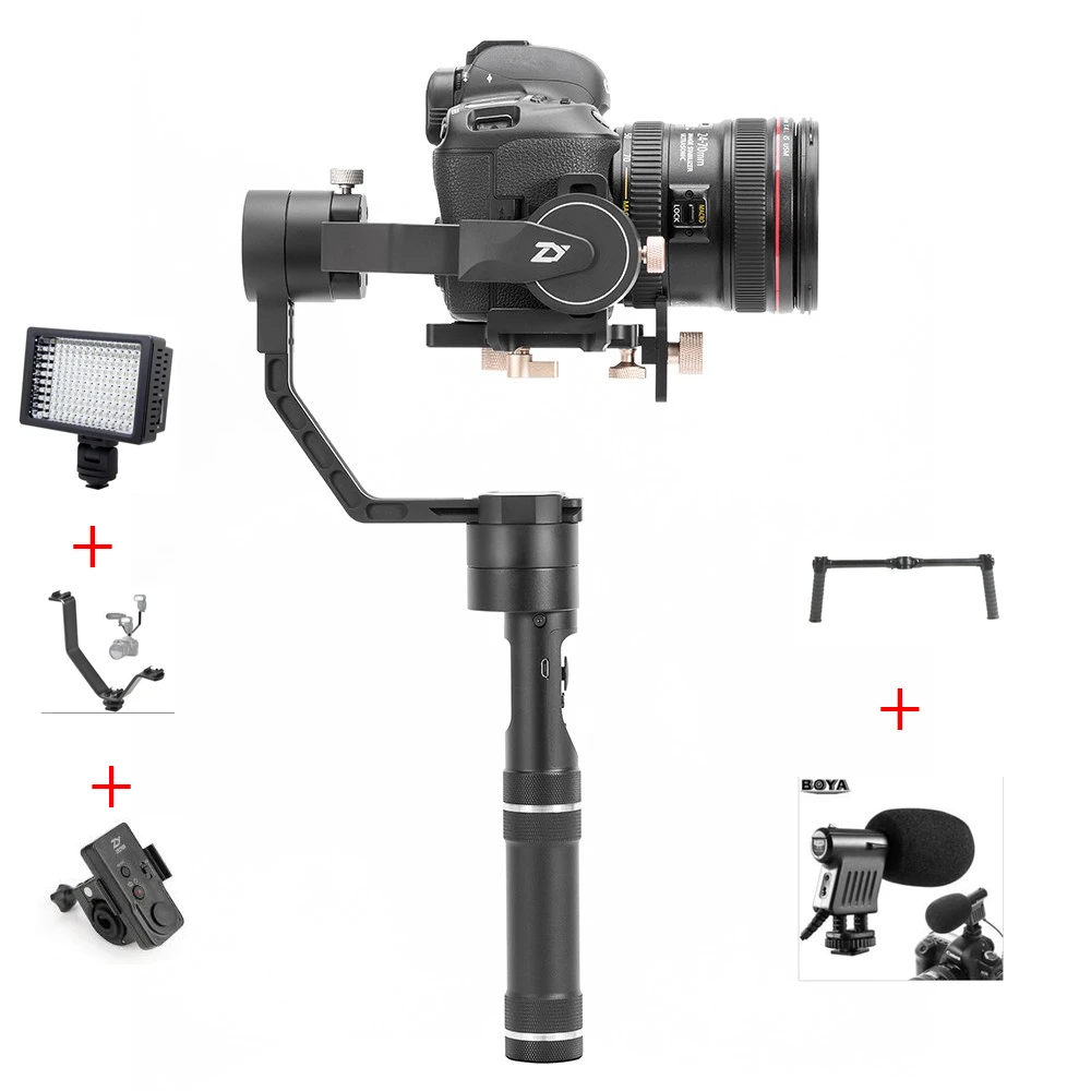Новый 3-осевой ручной шарнирный стабилизатор Zhiyun Crane Plus на 360 градусов для DSLR Sony A7