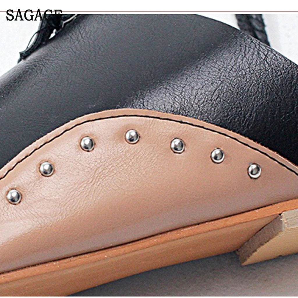 Женские римские сандалии SAGACE на плоской подошве пикантные высококачественные