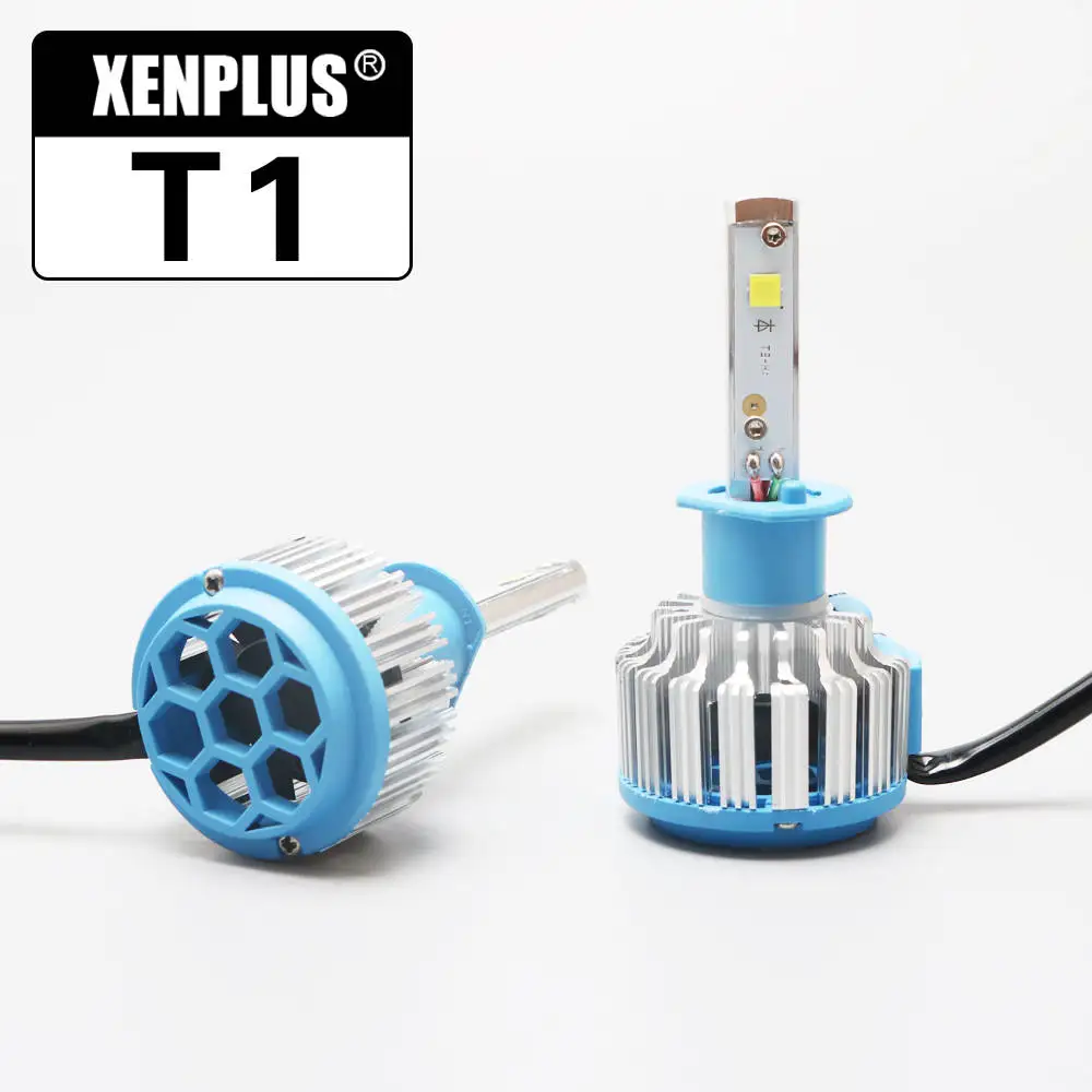 Xenplus очень яркий фонарь H7 светодиодные лампы Canbus 80 Вт 7000LM H4 H1 H3 H11 HB3 9004 9005 9006 880 Cree чип T1 противотуманных фар 12 V - Испускаемый цвет: H1