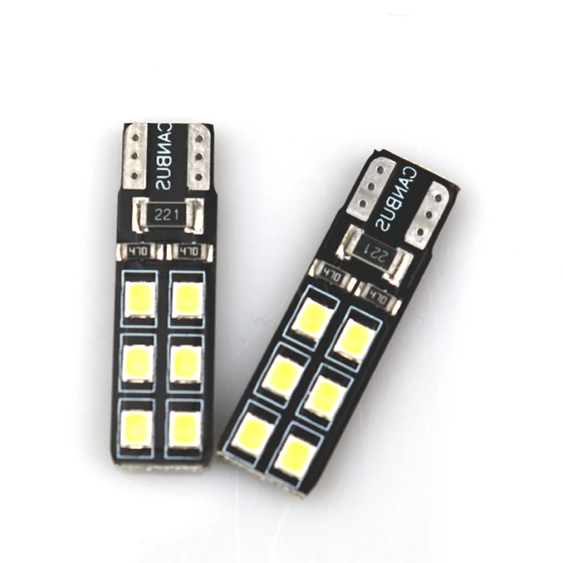 1 шт. T10 W5W 12 SMD LED CANBUS 12V автомобильный купол для чтения боковые огни 194 168 лампы Белый