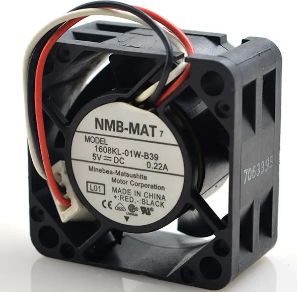 NMB 1608KL 01W B39 5V 0.22A 40*40*20 мм 40203 Вентилятор охлаждения провода|cooling fan|5v cooling fannmb fans |