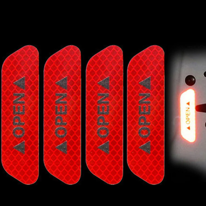 Автомобиль открыть светоотрающей полосой 4 шт./компл. Предупреждение отражающая