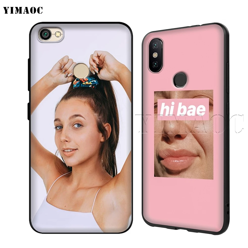 Силиконовый чехол YIMAOC Emma Chamberlain для Xiaomi Redmi Note 4 4x 4a 5 5a 6 8 Pro Prime Plus | Мобильные