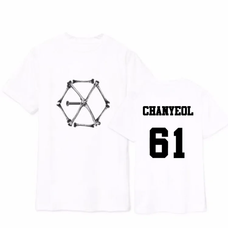 Альбом KPOP exo ex'act футболка с короткими рукавами и принтом надписью monster member