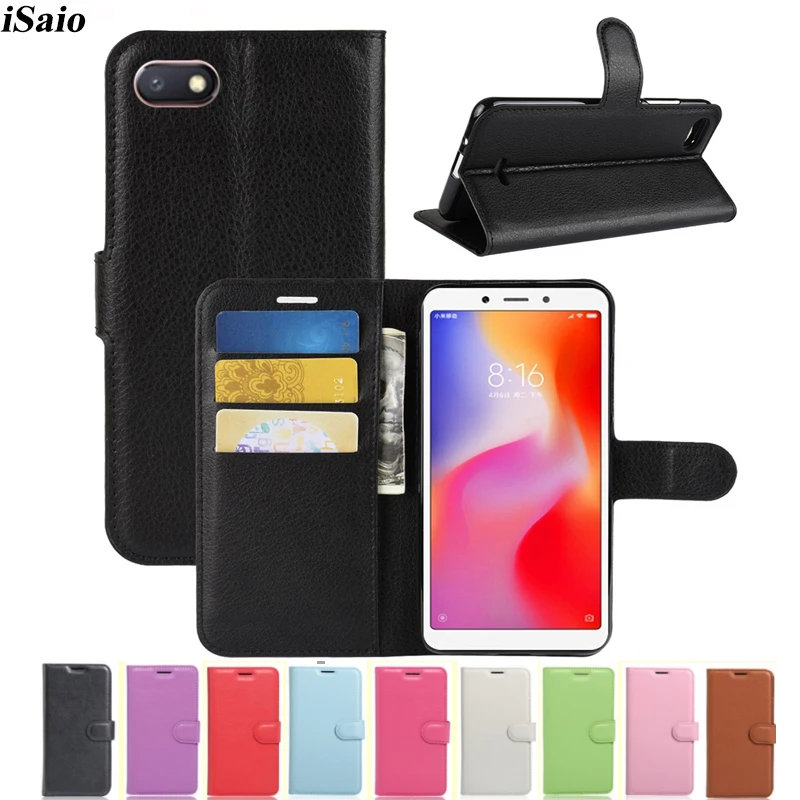 For Xiaomi Redmi 6A Wallet Case Flip Leather Phone Cover Xiami Capas Luxury Xiomi Coque Global Version | Мобильные телефоны и