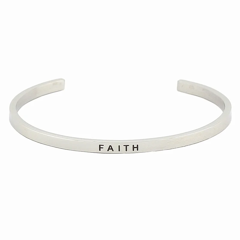 Женский браслет из нержавеющей стали с гравировкой|bracelet bangle for women|bangles womenmantra bracelet