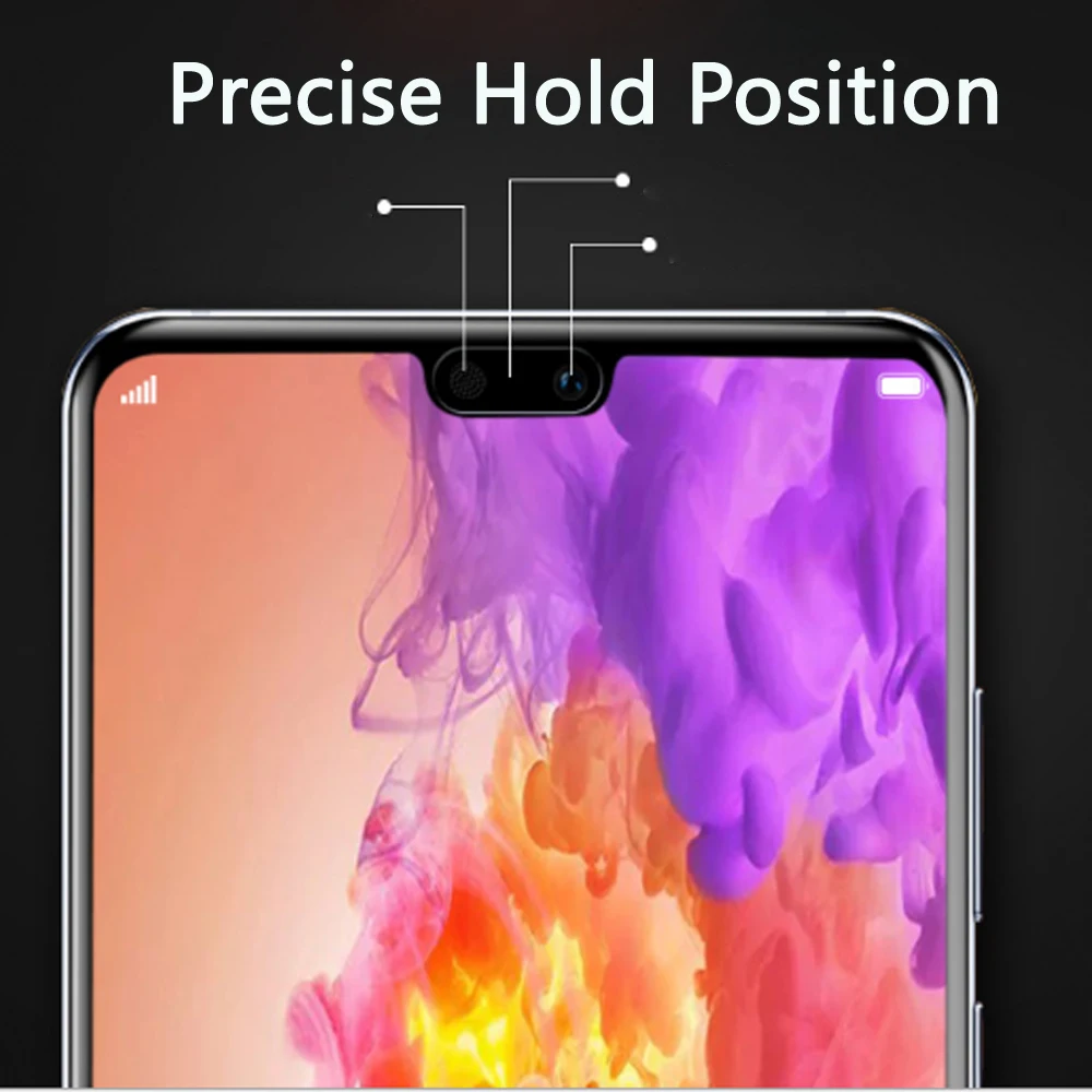 Закаленное стекло 9H с полным покрытием для Huawei P20 Pro Защита экрана защитное 100 шт. в