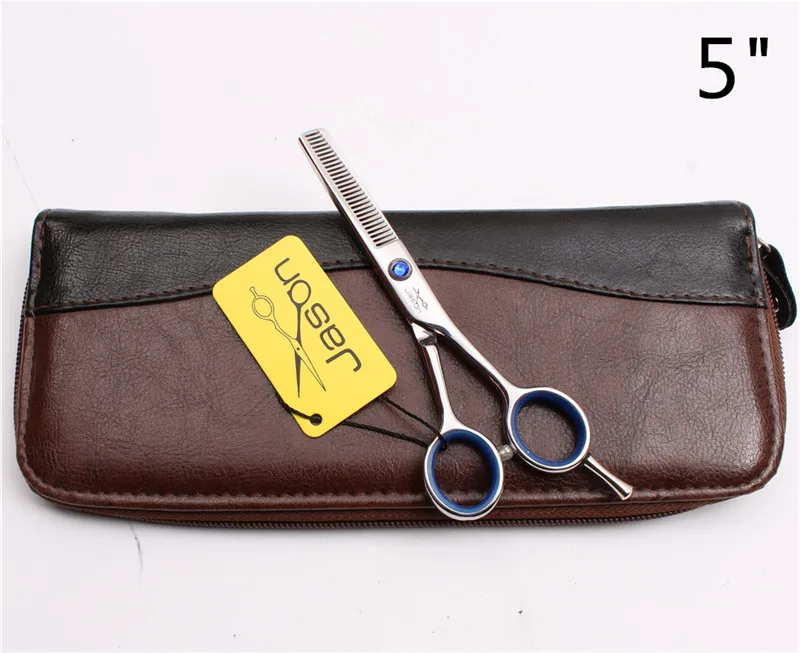 J1117 Yin T 5YY " 5" 5," Jason бренд инструмент для укладки истончение ножницы резка Парикмахерские ножницы Профессиональные ножницы набор J1117 - Цвет: J1117 Yin T 5YY
