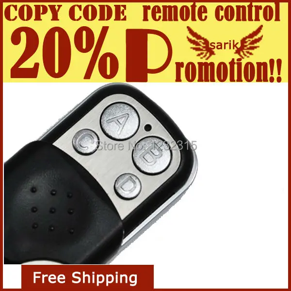 Лидер продаж! Дубликат дистанционного управления гаражом Регулируемая частота