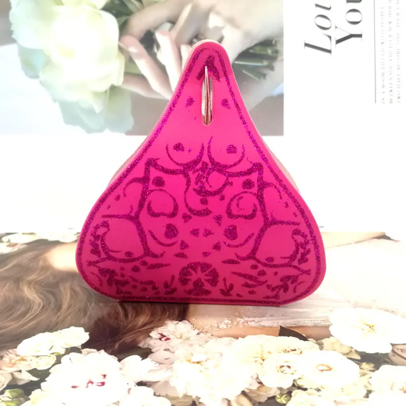 50pcs Rose Red Heart Flower Wedding Paper Gift Jewelry Candy Box Event Party Baquate Favor box | Дом и сад