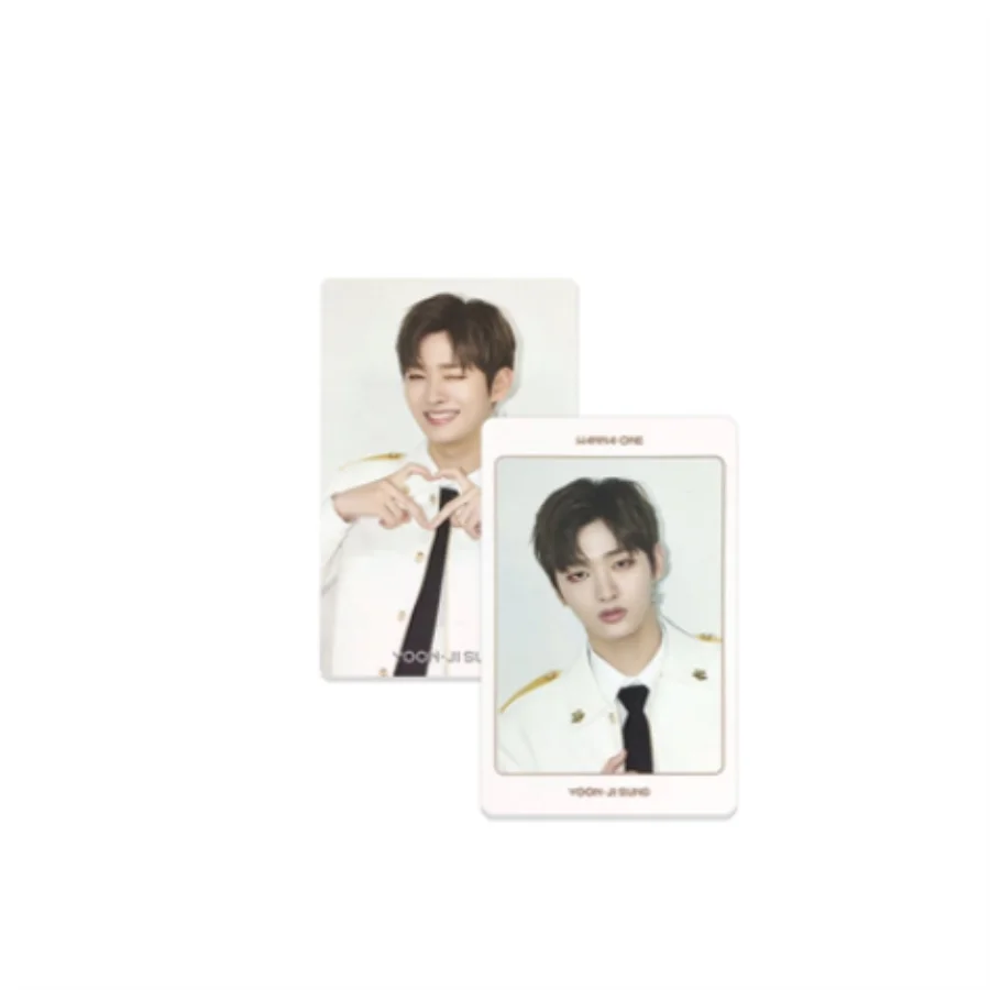 Kpop Wanna One Members ПВХ фото карты концерт мирового турне двухсторонняя Коллекционная HD Фотокарта