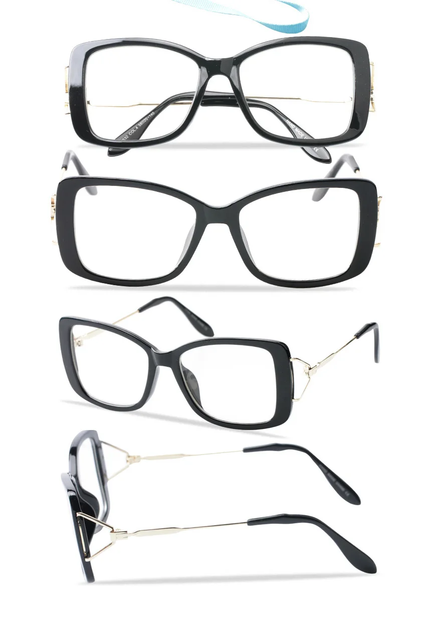 SOOLALA Eye glass es большая рамка квадратные женские s мужские модные оправы для очков прозрачные линзы компьютерное стекло для женщин