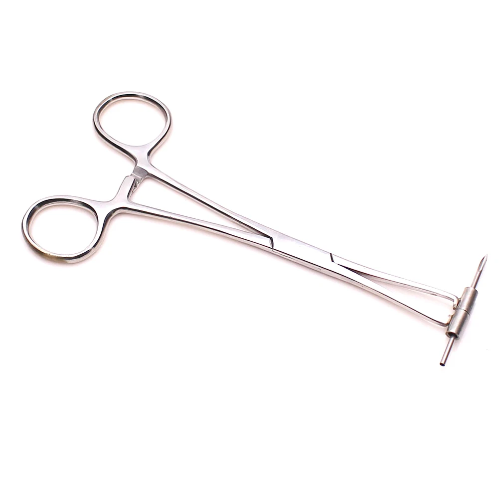 

Flat Needle Pipe Pliers Ear Lip Nose Nail Puncture Tweezers Body Piercing Tools