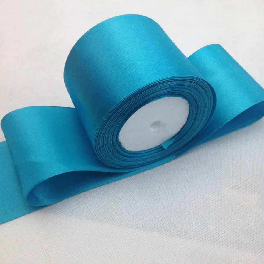 80 мм павлин синий полиэстер атласная лента один лицо Шнур + аксессуары для