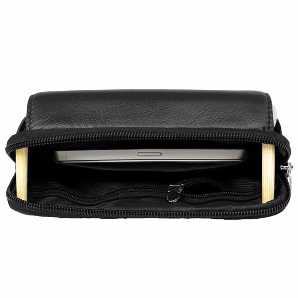 Из натуральной кожи Для мужчин Фанни Пояс Сумка Повседневное Хип бум чехол