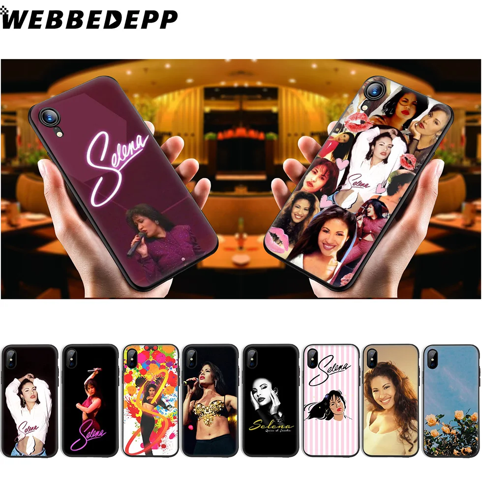 ВЕББЕДЕПП Силиконовый чехол Selena Quintanilla для iPhone 11 Pro Xr Xs Max X или 10 8 7 6 6S Plus 5 5S SE включительно.