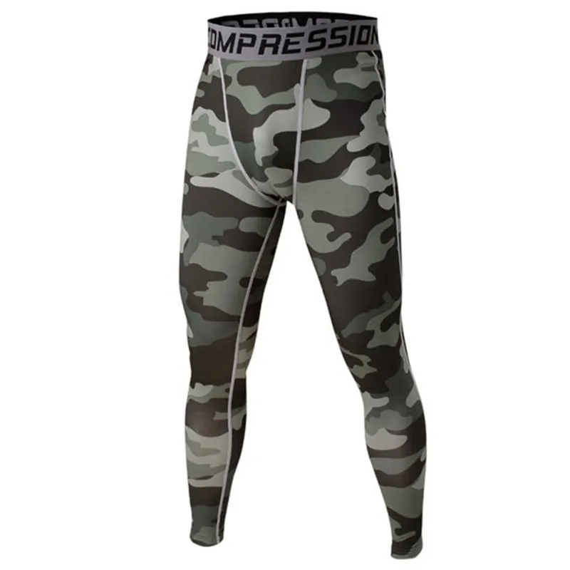 Модные мужские компрессионные базовые длинные штаны спортивная одежда леггинсы
