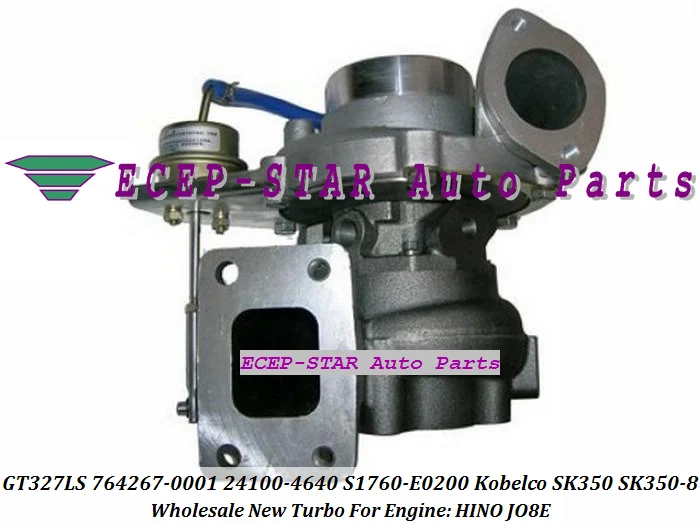 Фото Турбокомпрессор Turbo GT3271LS 764267-0001 24100-4640 S1760-E0200 с водяным охлаждением для двигателя Kobelco SK350 SK350-8 HINO JO8E №2