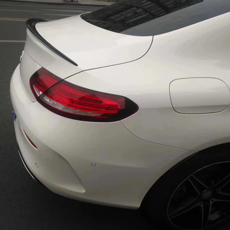 C Класс углеродного волокна задний багажник спойлер крыло для Mercedes Benz W205 C63 AMG Coupe 2 двери 15-17 крышка автомобиля