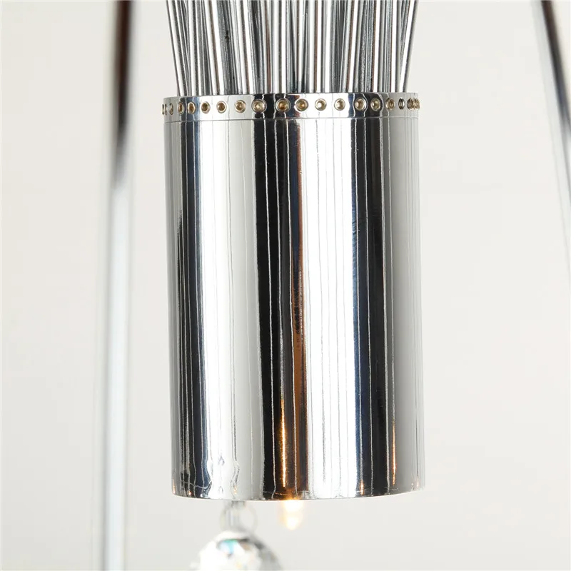 Современные Роскошные хрустальные 10 огней барабан форма фейерверка потолочный