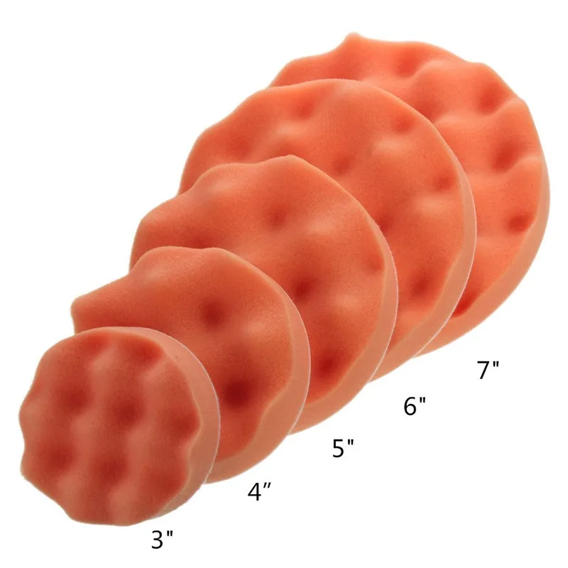 4Pcs/Set 3 - 7 Inch Buffing Polishing Sponge Pad Kiit For Car Auto Polisher individually polished Use |