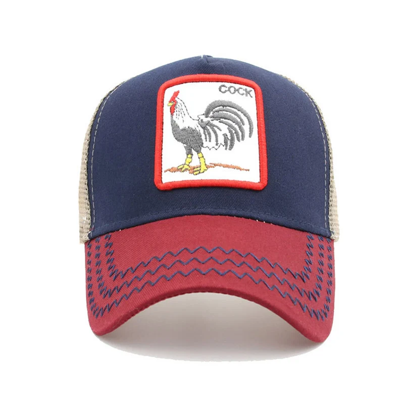 TEAEGG Gorra Hombre мужская бейсбольная кепка с сеткой животные воздухопроницаемая Кепка