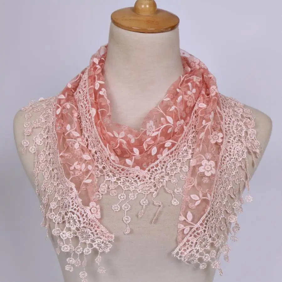 G Женский шарф wrap Sheer Цветочный платок-шарф с кисточками женские шарфы Foulards пончо сказочная эластичная шаль, косынка Echarpe - Color: G