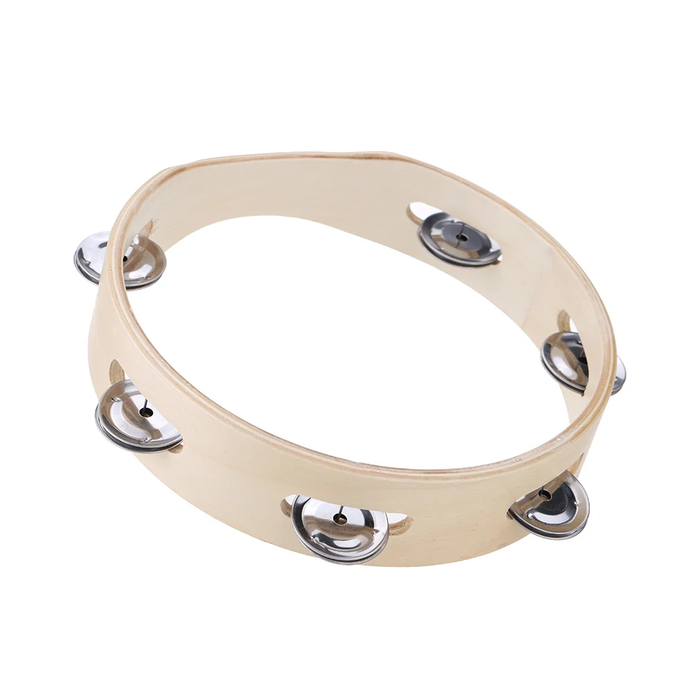 Детский деревянный бесголовый колокольчик 8 дюймов с металлической однорядной