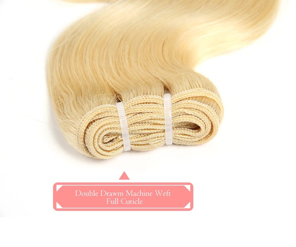 Ali queen hair продукты оптом объемные волнистые натуральные бразильские волосы блонд 613/натуральный черный/1b-613 1" до 24" человеческие пряди волос
