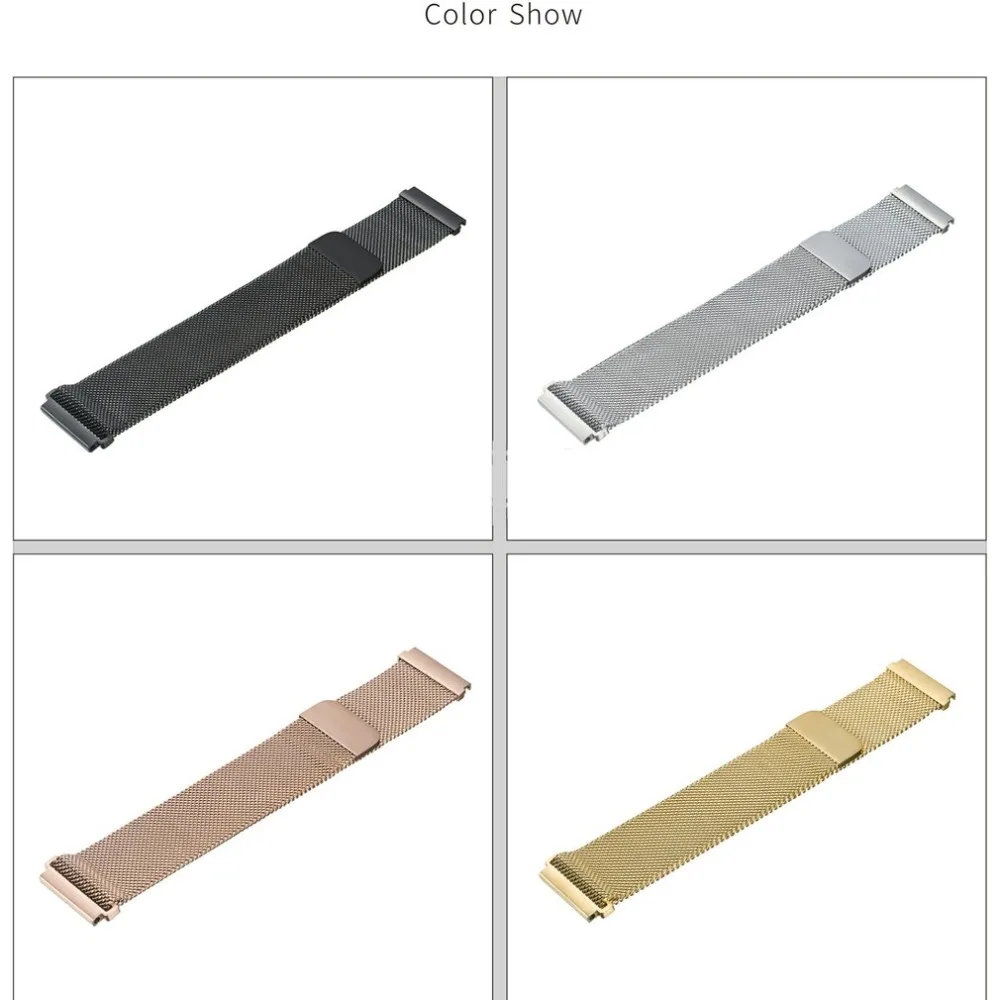 Сетчатый Браслет из нержавеющей стали часы на магнитном ремешке Замена часов для Xiaomi для Amazfit Bip для молодежных часов