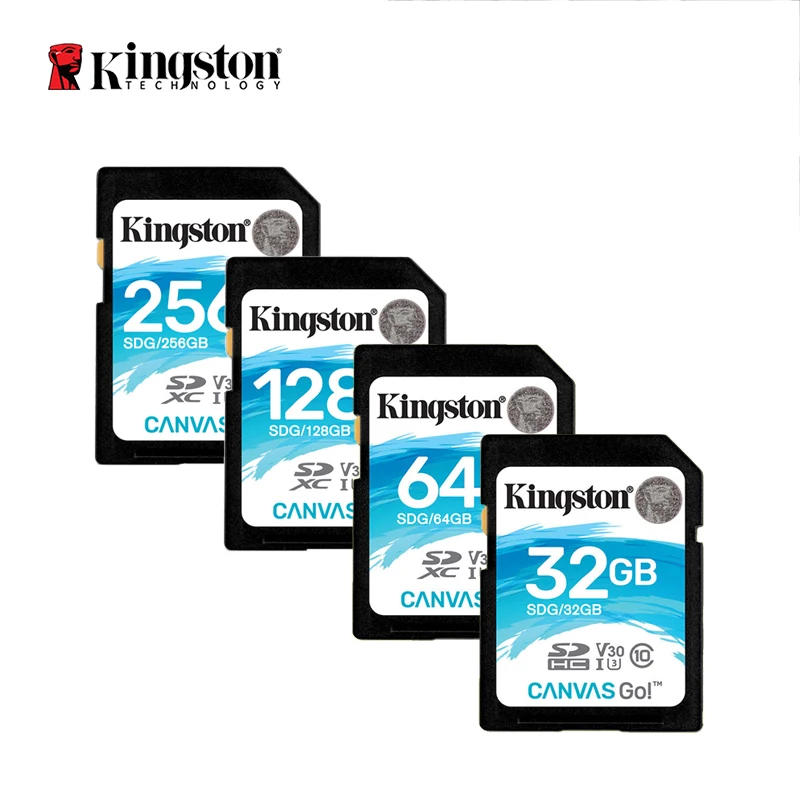 Kingston SD карта памяти класс 10 128 ГБ 64 32 256 ГБ|Карты памяти| |