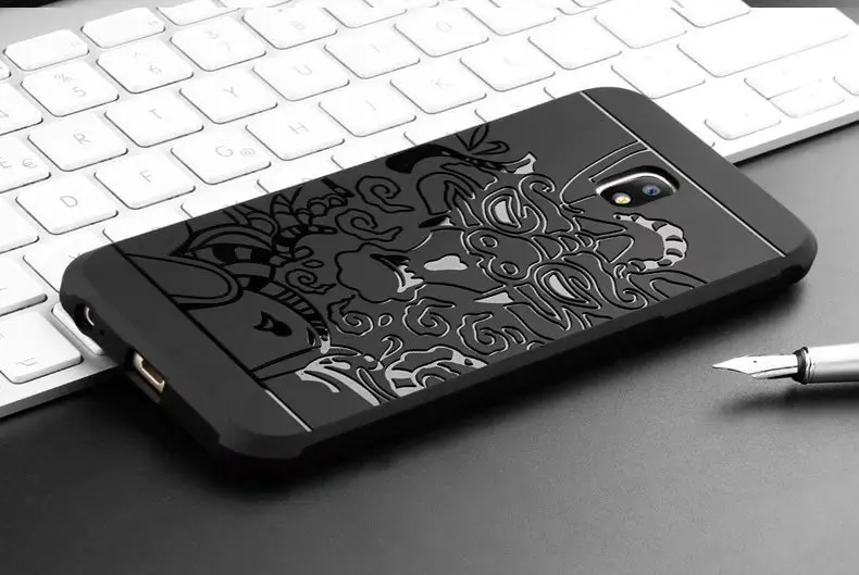 For Samsung J3 2017 Eurasian Version Case Protective Soft Back Cover Relief Armor Galaxy J330 TPU Silicon Shell |