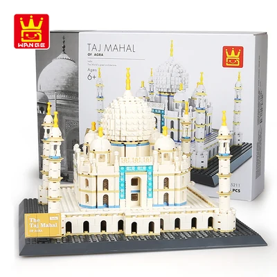 DHL H& HXY WANGE знаменитые модели зданий Нотр-Дам де Пари Эйфелева башня Лондонский мост строительные блоки кирпичи детские игрушки - Цвет: 1505Pcs