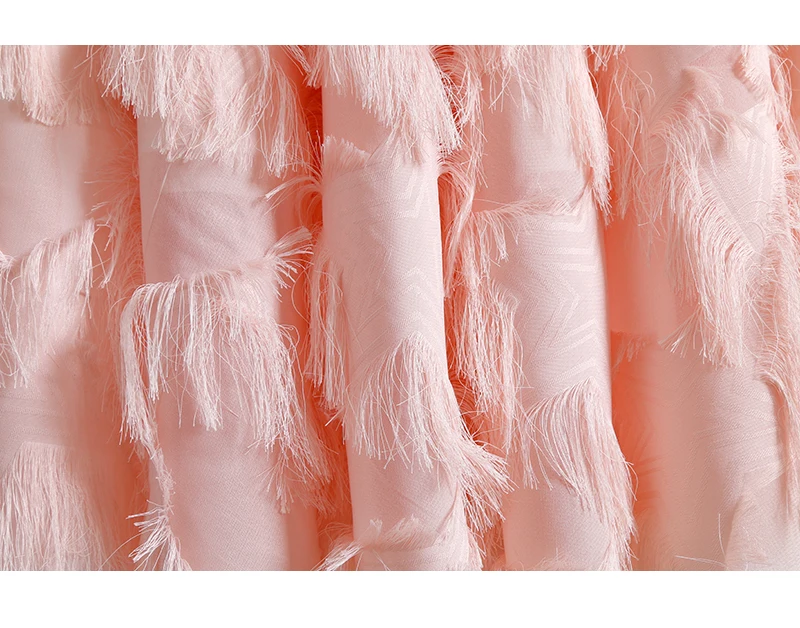 Autumn Winter Feather Tassel Skirts Ankle Length Chiffon Long Skirts For Women Elastic High Waist TuTu Skirt Saias