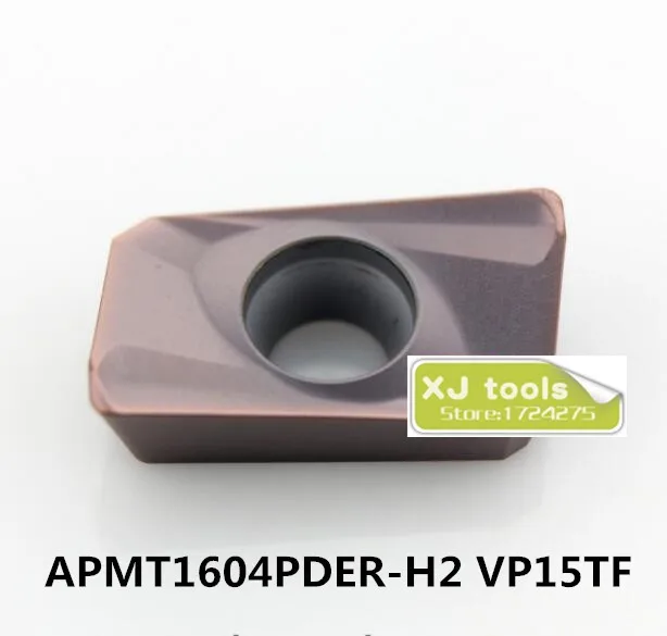10 шт. APMT1604PDER-H2 VP15TF/APMT1604PDER-H2 VP15TF карбидные фрезерные вставки подходит для лицевой