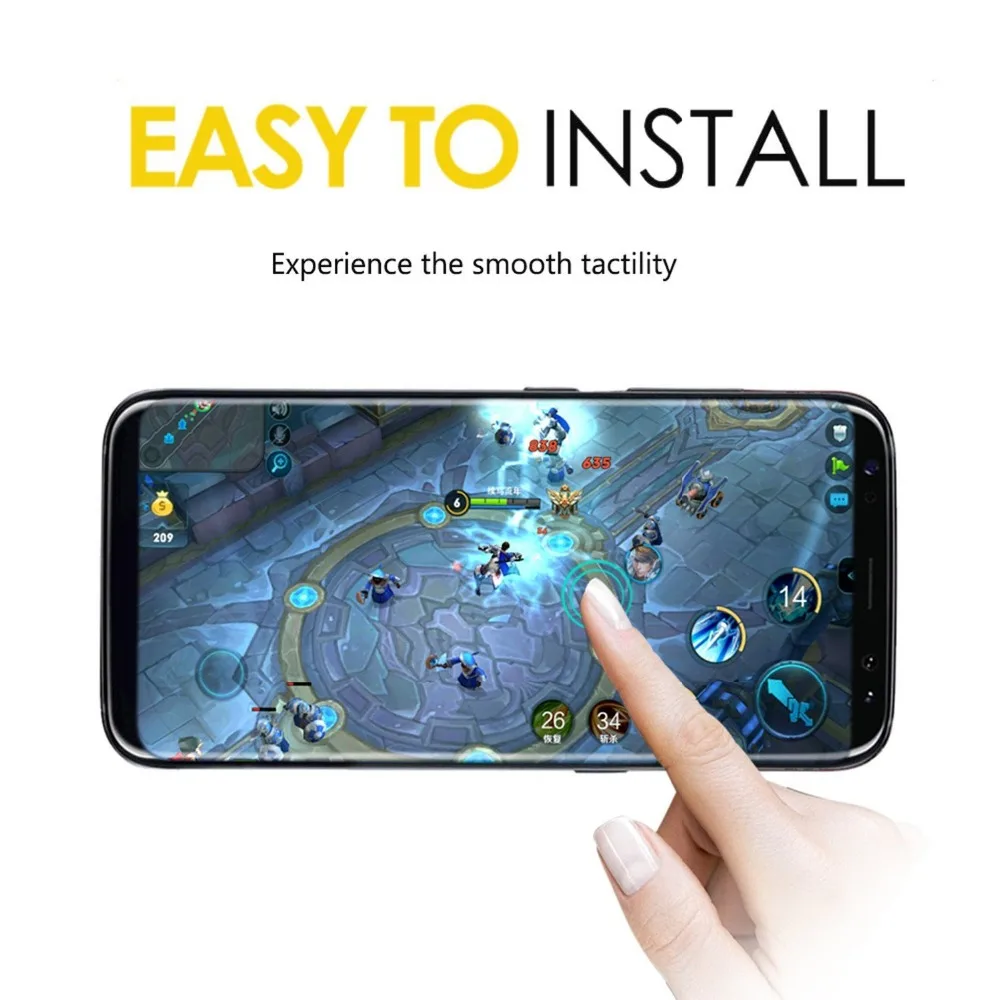 Полный клей/клей полное покрытие закаленное стекло для samsung Galaxy S9 S9PLUS S8/S8 Plus note8 3D