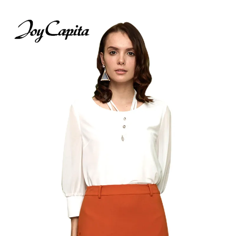 Радость Душу Населения Женщин Блузки Рубашки 2017 Весна Лето Осень Элегантные Дамы