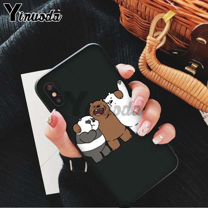 Yinuoda Мы Голые Медведи miniso Coque чехол для телефона для iPhone 6S 6plus 7plus 8 8Plus X Xs MAX 5 5S XR