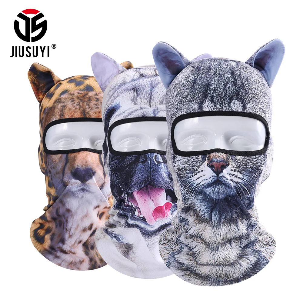 3D кошка животное Балаклава с ушами полная маска для лица велосипедные шапки