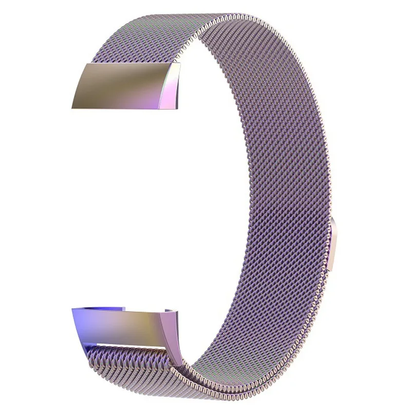 Металлические Магнитные дышащие полосы для Fitbit Charge 3 из нержавеющей стали для женщин и мужчин маленький большой ремешок для спортивных часов браслет часы 9,28