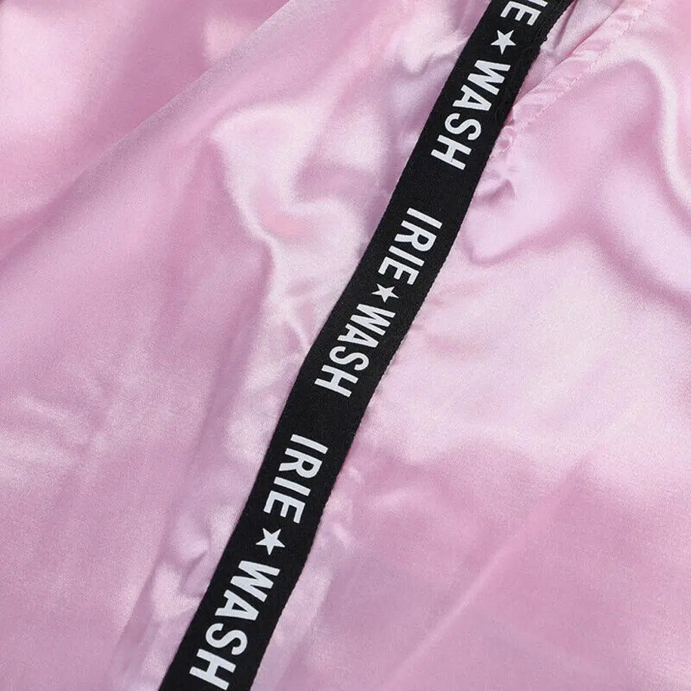 

Big Pocket Satin Highlight Harem Pants Women Glossy Sport Ribbon Trousers BF Harajuku Joggers Women's Sports Pants 25H