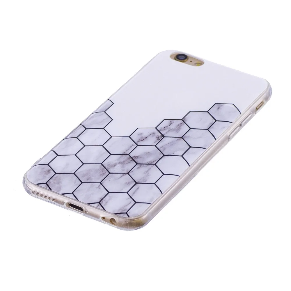 Роскошный Мраморный чехол для iPhone 8 7 Plus 6 6S 5 5S 5C SE Coque Мягкий силиконовый из ТПУ Capas