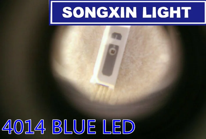 100 шт. высокое качество синий чип 0 2 Вт led 4014 smd 460 475nm 4 0*1 мм светоизлучающий диод (CE &